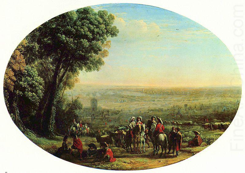 Belagerung von La Rochelle durch die Truppen Ludwigs XIII., Oval, Claude Lorrain